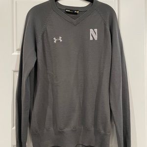 Under Armour Northwestern Football Luxe V-Neck Sweater